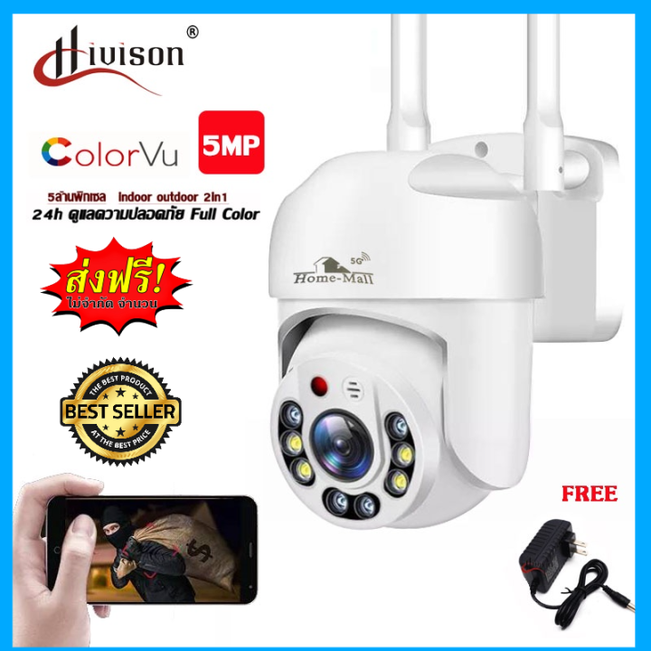 กล้องวงจรปิดไร้สาย-ดูผ่านโทรศัพท์-5-ล้านpixel-ip-camera-ไม่ใส่ซิม-cctv-indoor-wifi-ราคาถูก