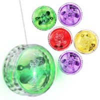 6 Pcs Light Yo-yo Balls Children Kid Toys LED Lights Finger Playthings Party Kids Shine