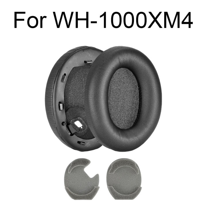 1คู่จุกหูฟังสำหรับ-wh-1000xm5-sony-wh-1000xm4-wh-1000xm3-wh-1000xm5-1000xm4-1000xm3หูฟัง-eaepads-เบาะรองหูฟังชุดหูฟังฟองน้ำอะไหล่เอียร์บัดซ่อมแซมอุปกรณ์เสริม