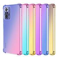 {OLI STUDIO} สำหรับ XiaoMi Redmi Note 5 6 7 8 9 9T 9S 10 Pro Max ซิลิโคนนิ่มไล่ระดับสีสุดหรูฝาครอบบางเคสบางพิเศษ