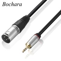 Bochara 3.5mm Stereo Jack Male to XLR Male Cable Shielded For Microphone  1.8m 3m 5m 10m Cables