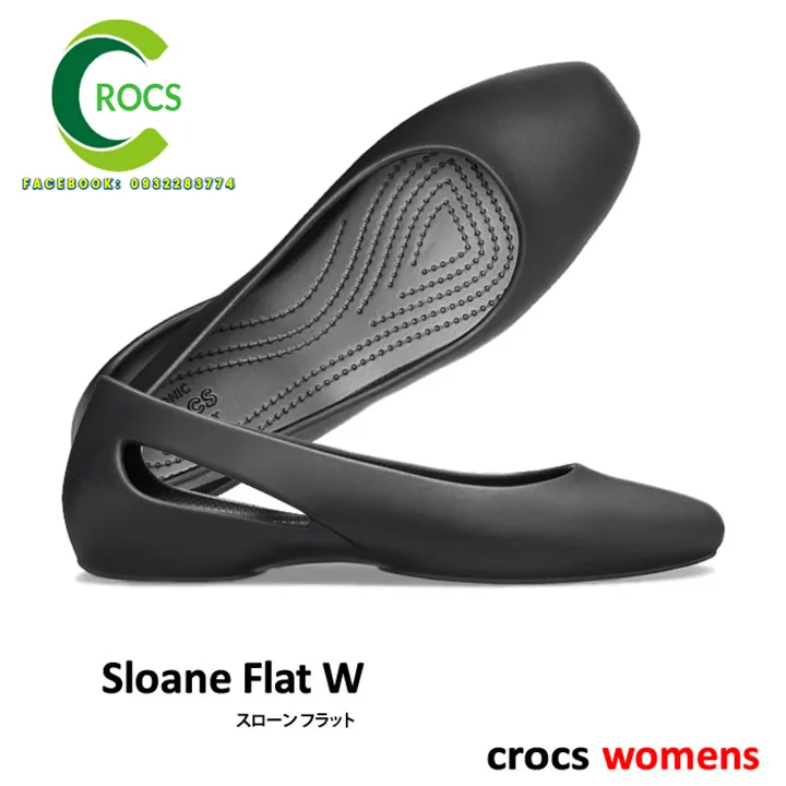 GIÀY NHỰA CHỐNG HÔI CHÂN CROCS LAURA SLOANE FLAT NỮ 