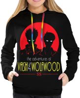 HARIBHAKT Anime Trigun Female Hoodie Comfort Sweatshirt Pullover Hoody With Pockets