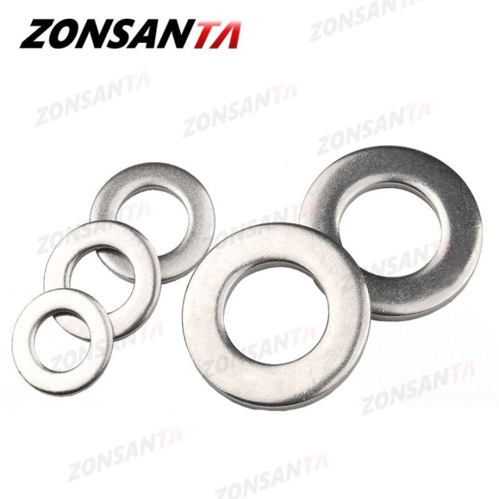 zonsanta-m2เครื่องซักผ้าแบน-m2-5-m3-m4-m5-m6-m8-m10-m12-m14-m16สแตนเลส-meson-washers-ธรรมดาปะเก็นตัวทำความสะอาด-spacer-shim