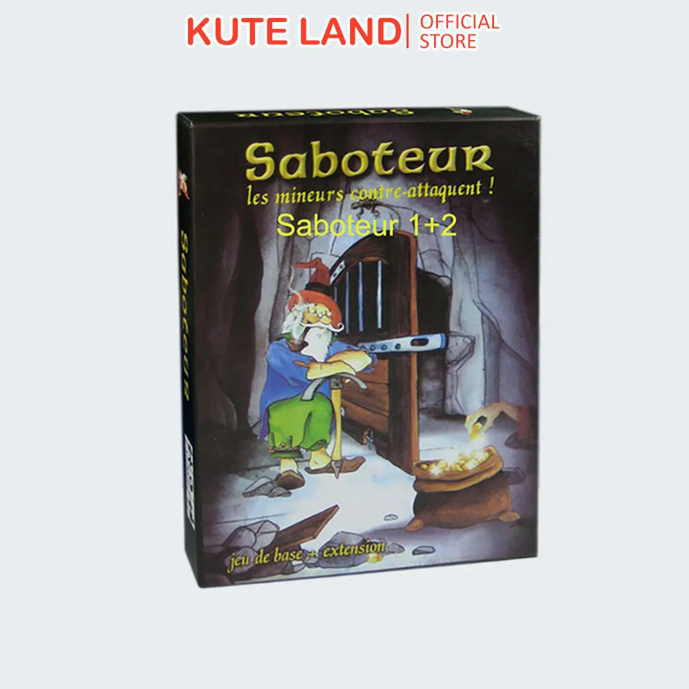 Saboteur Board Game 1+2 Version Bộ Thẻ Đồ Chơi Đào Vàng Saboteur (Cơ Bản +  Mở Rộng) Vui Nhộn Tiện Dụng | Lazada.Vn