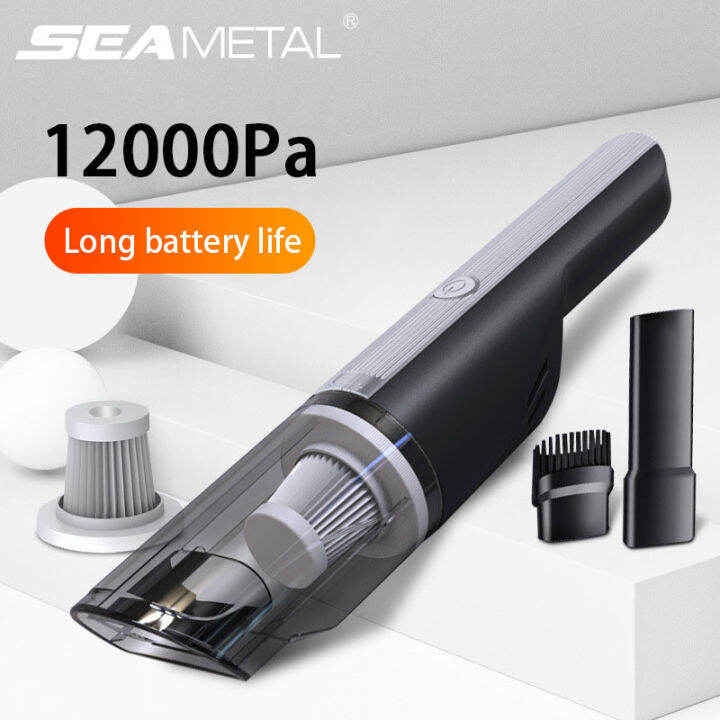 12000Pa Wireless Charging Car Vacuum Cleaner Small Handheld High Power