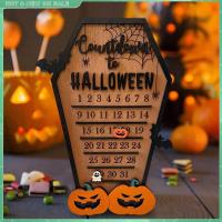 Countdown Halloween Coffin Wooden Calendar Halloween House Shaped Countdown Calendar AU Gift for Kids