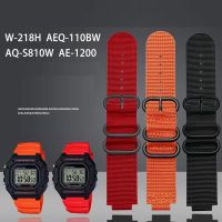 Canvas watch strap 18mm for CASIO box AE1200 / 1300 1000 W-219 modified nylon band Mens bracelet accessorie