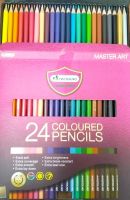 ดินสอสีไม้มาสเตอร์อาร์ต#สีไม้มาสเตอร์อาร์ต 24 สี  24 แท่ง ดัวเดียว
