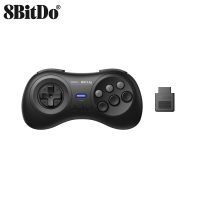 อุปกรณ์ควบคุมสัญญาณไวร์เลสเกมแพ็ดบลูทูธ8BitDo MD ดั้งเดิม M30 2.4กรัมสำหรับที่ถือเกม SEGA Genesis/ไดรฟ์ขนาดใหญ่