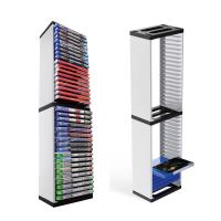 Disc Storage Tower Shelf Rack CD Box Bracket Holder 36 Game For 5 Game Console Vertical Stand Cards Case Organizer Accessory