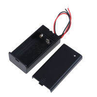 Lon 9V Volt PP3 battery holder box dc case w/ wire lead on/off switch cover