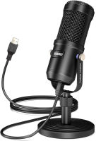 USB Microphone, Aokeo Condenser Podcast Microphone for Computer. Suitable for Recording, Gaming, Desktop, Windows, Mac, YouTube, Streaming, Discord AK-60