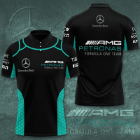 【high quality】  Petronas F1 3d Polo Shirt Meramgs14 S-6XL