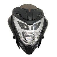 ไฟหน้ารถจักรยานยนต์สีดำสำหรับ BAJAJ Pulsar 150 200ประกอบไฟฉายคาดศีรษะ LED หน้าไฟหน้า PULSAR200 PULSAR150