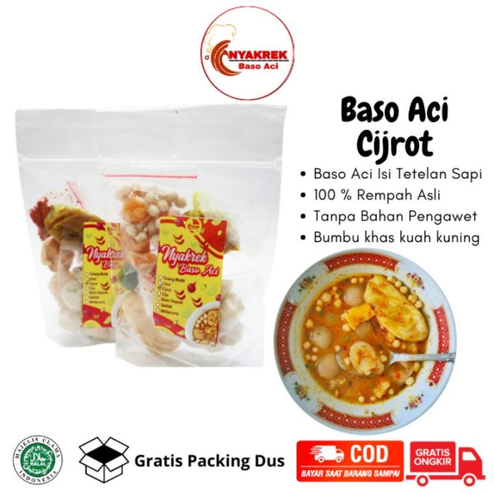 Baso Aci Instan Cijrot Bakso Aci Instan Cilok Kuah Baso Aci Isi Tetelan