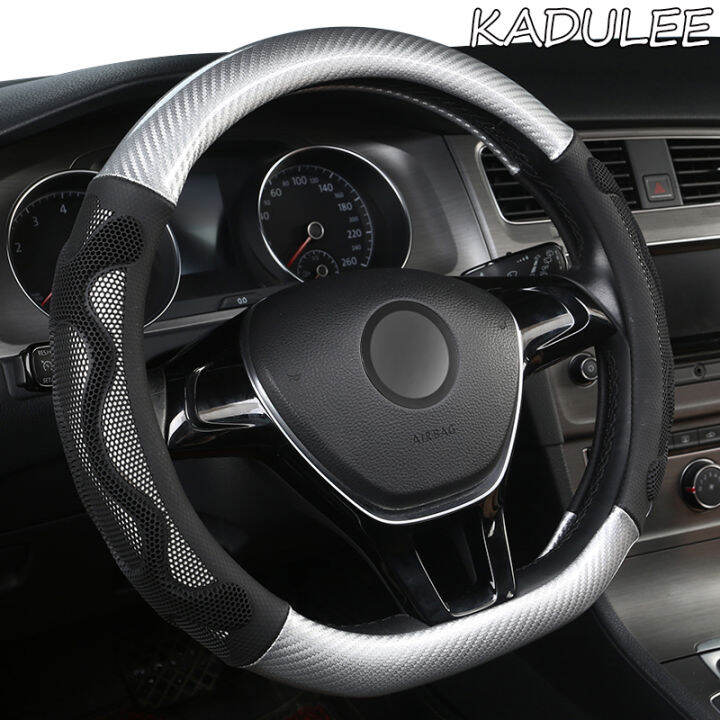 kadulee-ไมโครไฟเบอร์หนังพวงมาลัยรถสำหรับ-ford-focus-2-3-mk2-fiesta-fusion-mondeo-mk4-kuga-rangs-f150r