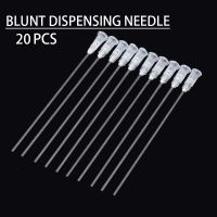 【YF】 10/20pcs 100MM White Stainless Steel Blunt Dispensing Needles Glue Syringe Needle Tips For Gluing Filling Ink Oil Welding Flux