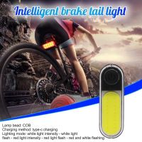 ☫▬๑ Bicycle Warning Light COB USB Type-c Charging MTB Road Bike Taillight Waterproof Safety Night Cycling Lamp Equipment