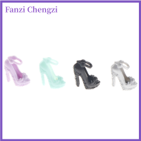 Fanzi รองเท้า10คู่ตุ๊กตาชุดเดรสปาร์ตี้รองเท้าตุ๊กตาของขวัญ