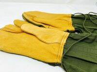 ถุงมือทริกเกอร์  สีเขียว1คู่ หนังนิ่มมาก Cold Weather Trigger Finger Glove Shell Leather Green US Military Issued Medium ถุงมือ ถุงมือกันหนาว ถุงมือหนัง ดีไซน์สวย ใส่สบาย