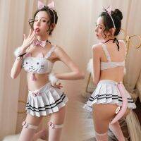 Sexy Lingerie Kawaii Bunny Girl Japanese Role Play Cat Uniform Bow Cat Girl Cosplay Costum Erotic Lingerie Sexy Elf Costume