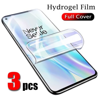 3PCS Full Cover Hydrogel Film For OnePlus 9 10 Pro 8 7T 8T 10T 10R 9RT ACE Screen Protector One Plus Nord 2T CE 2 Lite Gel Film