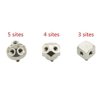 ；【‘； 10/24 Thread Mist Nozzle Holder Connectors With 3 Sites, 4 Sites, 5 Sites Mist Cooling System Copper Adapters 2 Pcs