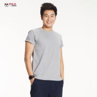 เสื้อยืดทนทาน Cotton ทรงตรง สีเทา TS15 - PMKPOLOMAKER