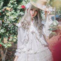 ✘☫ Ready Stock Lolita Lolita dress with chiffon cardigan dust hooded cloak brief paragraph coat is prevented bask in clothes fairy girl