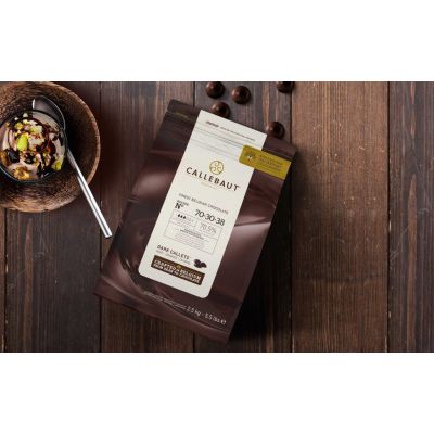 ช็อคโกแลต Callebaut Dark Chocolate 70.5% แบบแบ่งบรรจุ 1 kg ล็อตใหม่เม็ดใหญ่ขึ้น