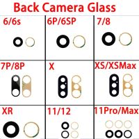 Rear Back Camera Glass Lens For iPhone 6 6P 6S 6SP 7 7P 8 Plus X XR XS Max 11 12 WithAdhesive Glue Replacement Part
