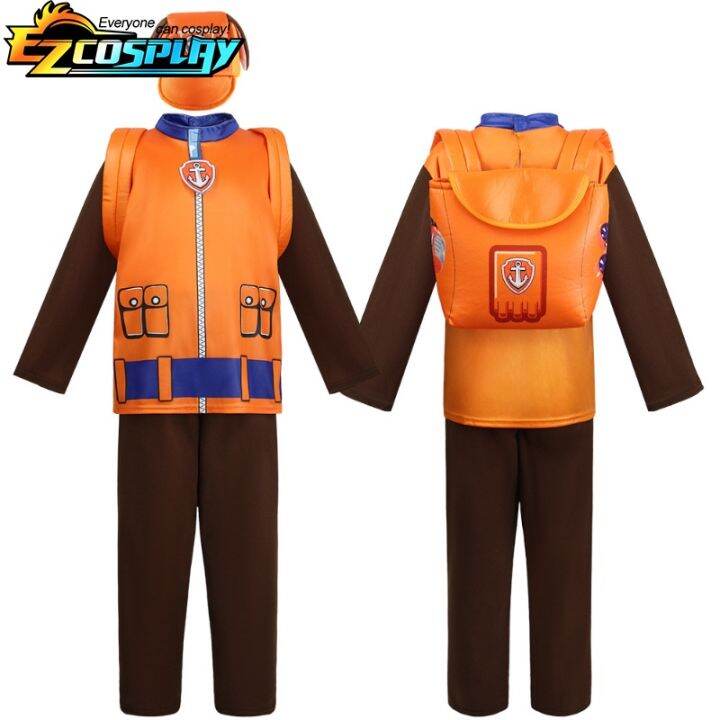 paw-patrol-ชุดปาร์ตี้วันเกิดของเด็กผู้ชาย-เสื้อผ้าสำหรับเด็กมาร์แชลล์ไล่ล่าเทศกาลเครื่องแต่งกายคอสเพลย์สกายร็อกกี้