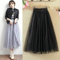 COD DSFGERTGYERE Women Korean Fashion Plain High Waist Maxi Skirt Labuh Kembang Muslimah Female 3 Layers Pleated Murah Long Skirts READY STOCK S-2XL (3 Colors)