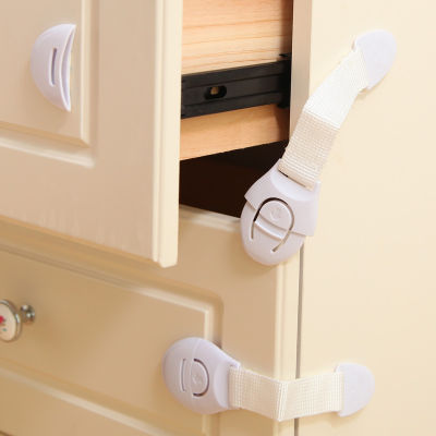 10PCSLot Baby Safety Protector Child Cabinet locking Multi-function Plastic Lock Protection Children Locking For Doors Drawers