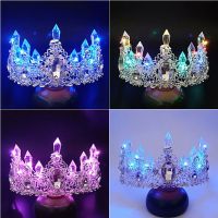 [COD] shipping crown luminous headdress birthday party performance childrens headband hair accessories bride wedding