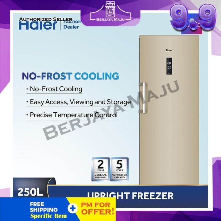 Haier 250L 1 Door Frost Free Upright Freezer BD248WL Lazada