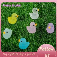 PRETTY IN PINK 1 30Pcs งานฝีมือเรซิน รูปแกะสลักรูปเป็ดเรืองแสง เครื่องประดับสำหรับรถยนต์ ที่ส่องสว่างส่องสว่าง อุปกรณ์เสริมภูมิทัศน์ขนาดเล็ก ความคิดริเริ่มสร้างสรรค์ น่ารักน่ารักๆ ตกแต่งสวนนางฟ้า ของขวัญที่ดีที่สุด