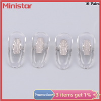 Ministar แผ่นรองจมูกแว่นตากันแดดแว่นตานักบินซิลิโคนคุณภาพสูง10คู่สำหรับคลิป RB-O