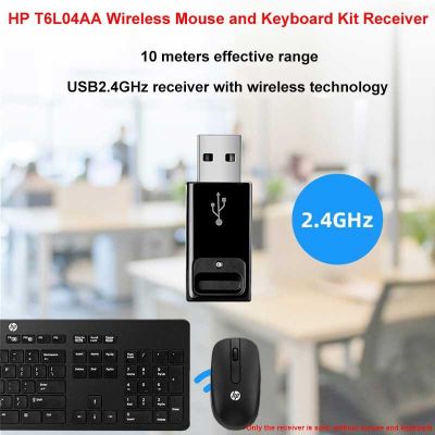 HP T6L04AA Wireless SK2064 Keyboard SM-2064 Mouse Set Adapter Notebook Desktop Computer Business Office Laser Mouse USB Receiver