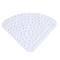 54x54 Cm Toilet Suction Cup Corner Hotels Pebbles Surface Home PVC Anti-slip Cushion Sector Shape Easy Clean Shower Mat Bathroom