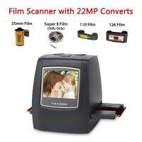 Film Scanner with 14MP 22MP Converts 126 135 110 Super 8 Films Slides Negatives All in One into Digital Photos 2.4 LCD Screen