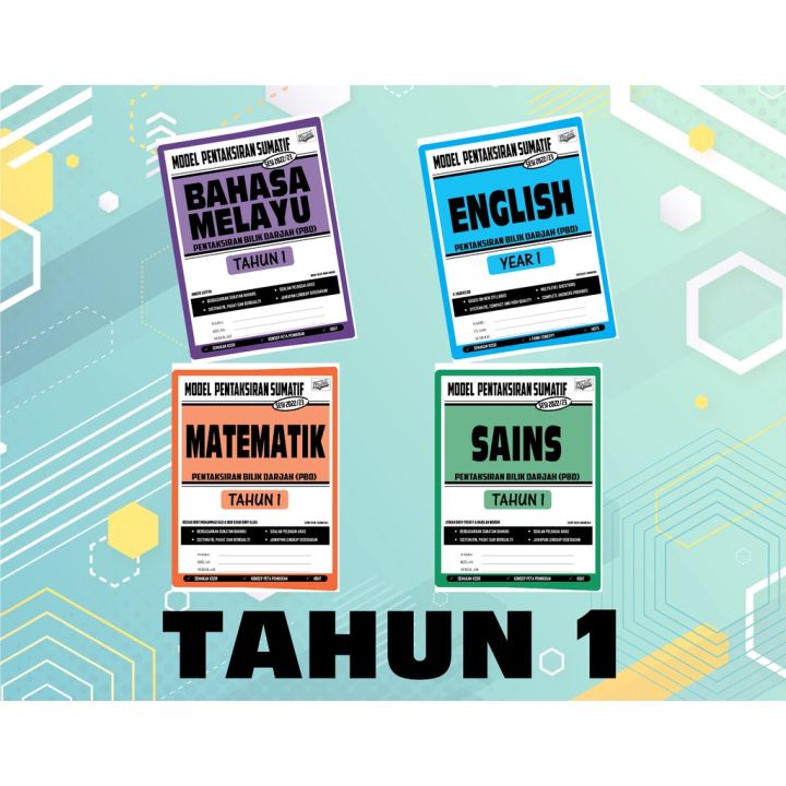 Model Pentaksiran Sumatif Tahun 1 (SET)[Dwibahasa, buku topikal, buku ...