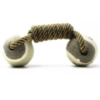 Pet supplies cotton rope tennis dumbbell dog toy molar dog knot toy ball.