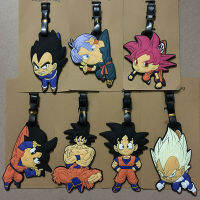 2PCS Dragon Balls การ์ตูน PVC กระเป๋าเดินทาง Tags อะนิเมะอุปกรณ์ต่อพ่วง Goku Vegeta IV กระเป๋าเดินทางแท็กกระเป๋าเดินทาง Hauling กระเป๋าเดินทางขนาดเล็กเครื่องประดับ