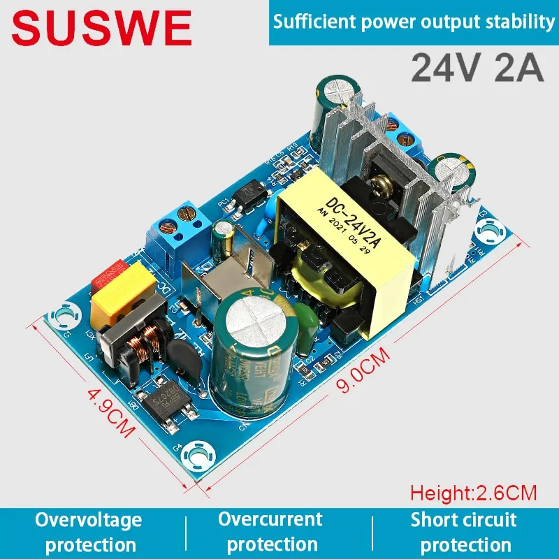 Single Output 48V 2A 100W 100V-240V AC to DC SMPS Switching Power