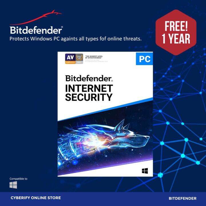 Bitdefender Internet Security 2023 2 Years 1 Device Free 1 Year | Lazada PH