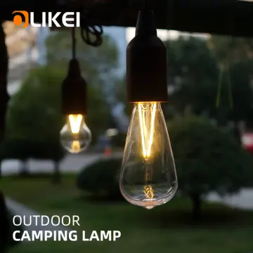 Outdoor Camping Vintage Retro LED Lighting Tent Lights Battery Operated  Hanging Rope Pull Cord Lights - China String Lights, Decorative Lights