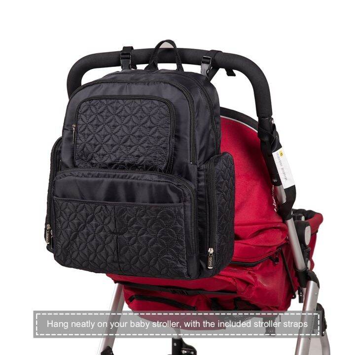 hot-dt-diaper-mom-dad-with-stroller-straps-baby