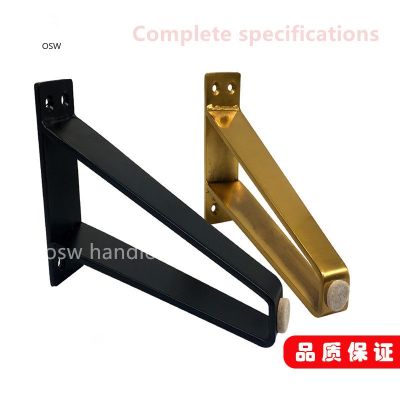☊❍ 2pcs U-shaped gold hairpin table Desk leg bracket protector solid iron support leg for furniture Sofa cabinet Chair DIY hardware